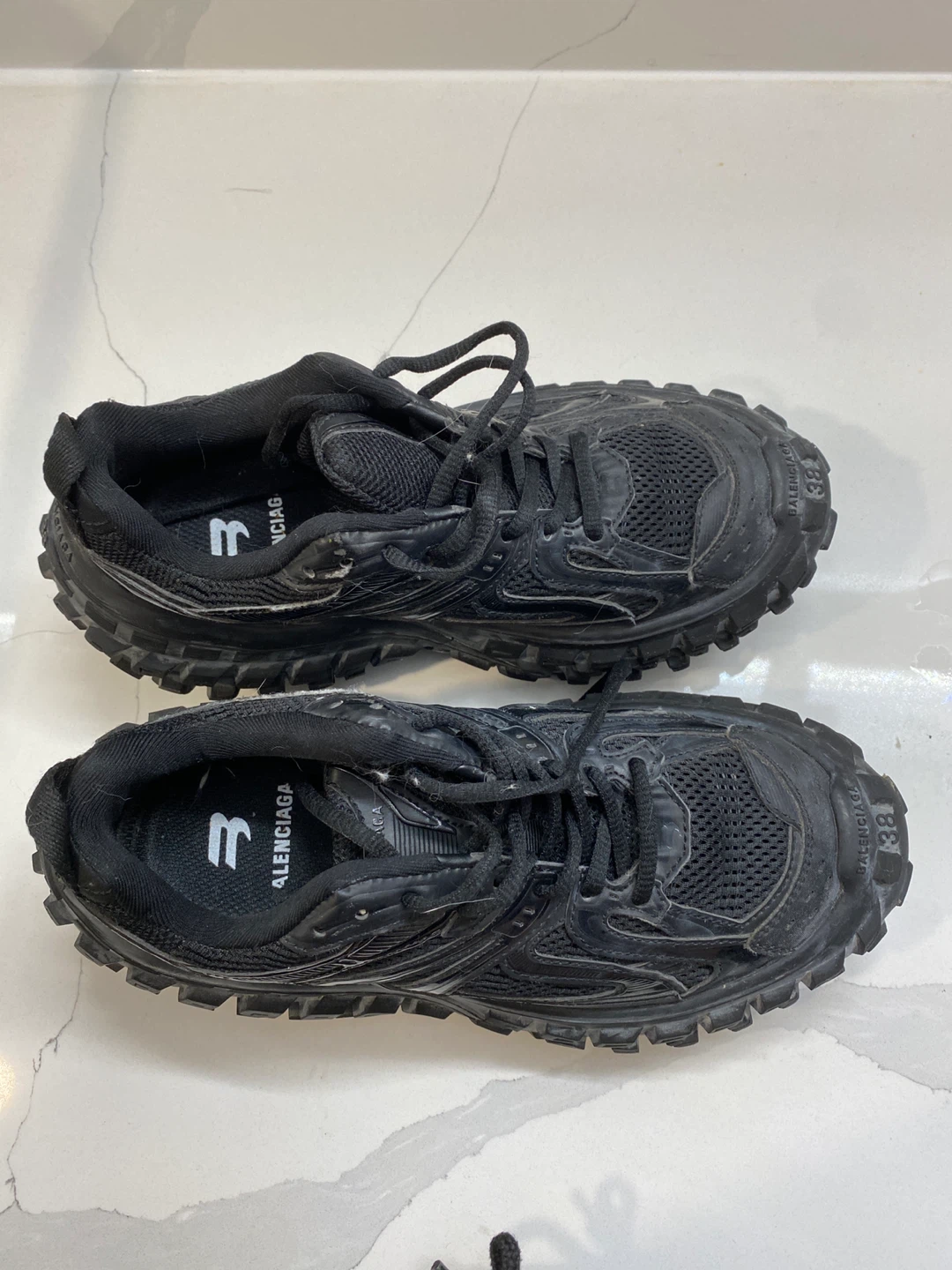 Balenciaga Black Track Sneakers Size 38 - photo 3