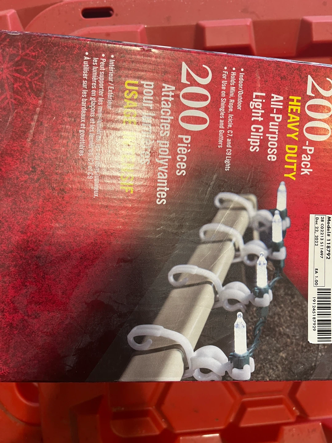 Home Accents Holiday 200-Pack Heavy Duty Light Clips