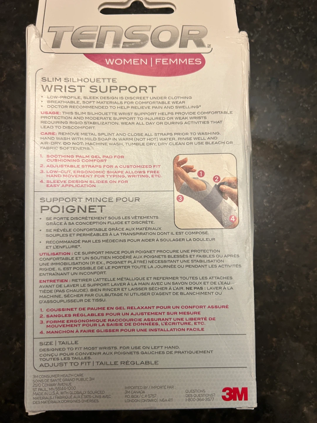 Tensor Slim Silhouette Wrist Support - Left Women's - photo 2