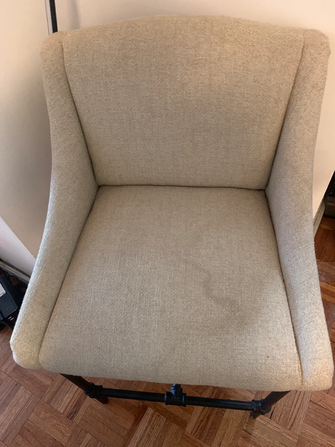 Cream Upholstered Bar Stool - photo 3