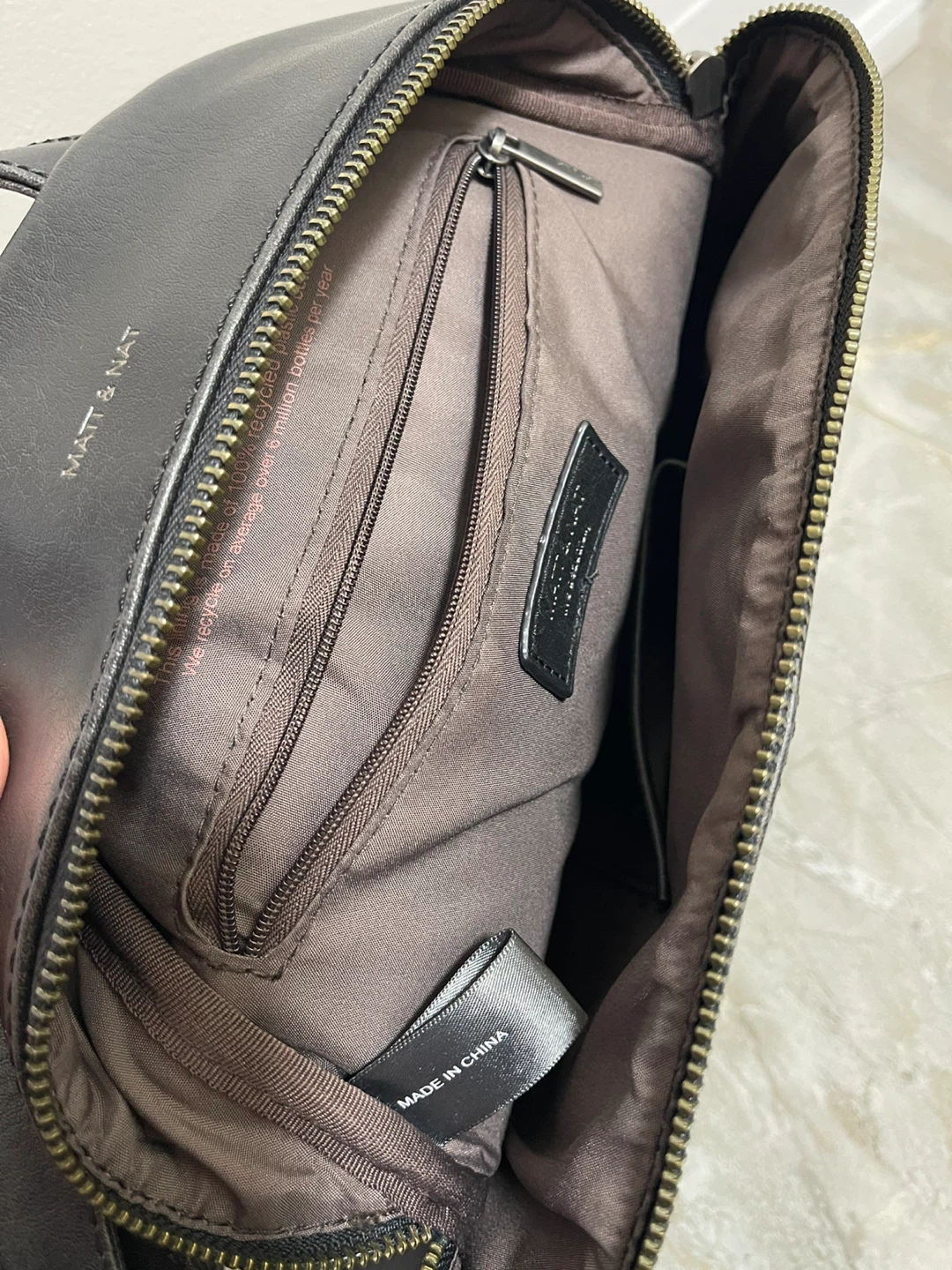 Matt & Nat Black Faux Leather Backpack - photo 3