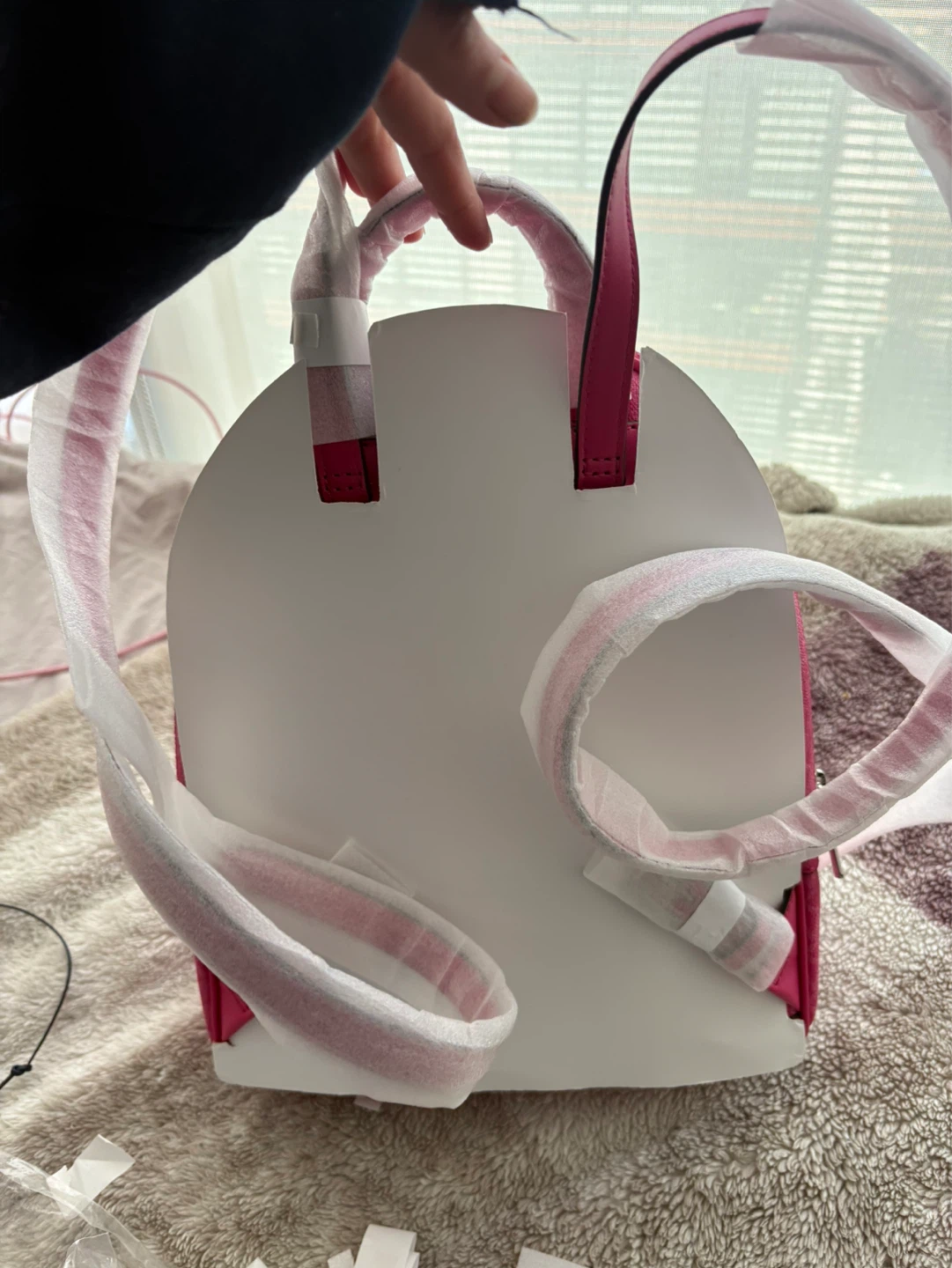Michael Kors Pink MK Logo Backpack - photo 4