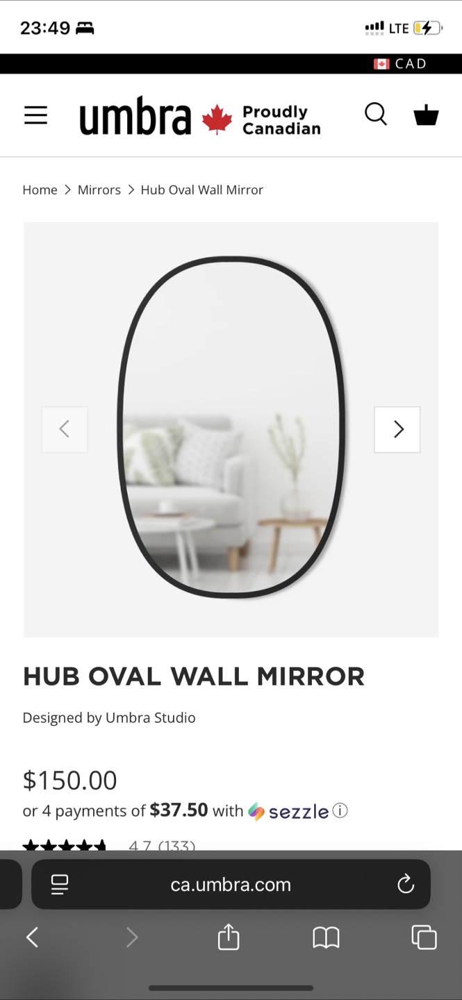 Umbra mirror perfect condition
