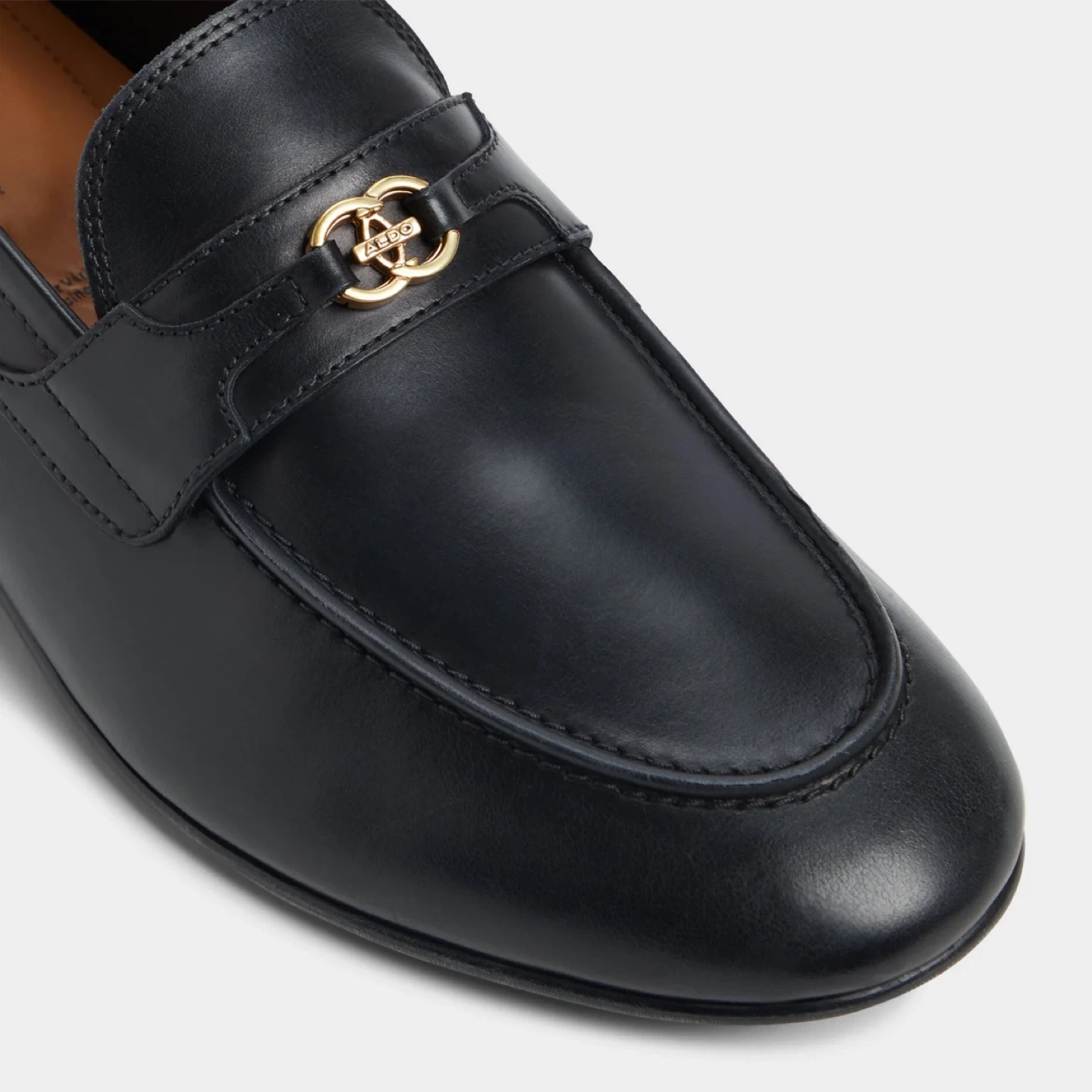 ALDO Black Loafers with Gold Buckle - photo 5
