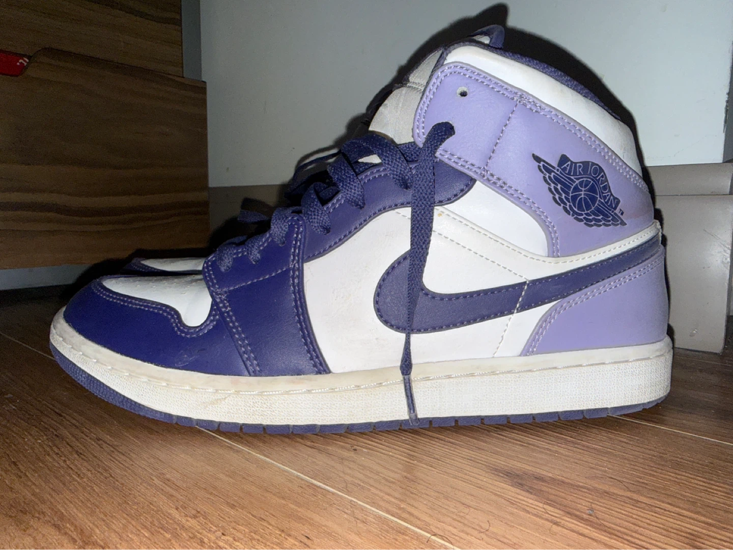 NIKE Air Jordan 1 Mid 'Sky J Purple' - Size US 9.5 - photo 2