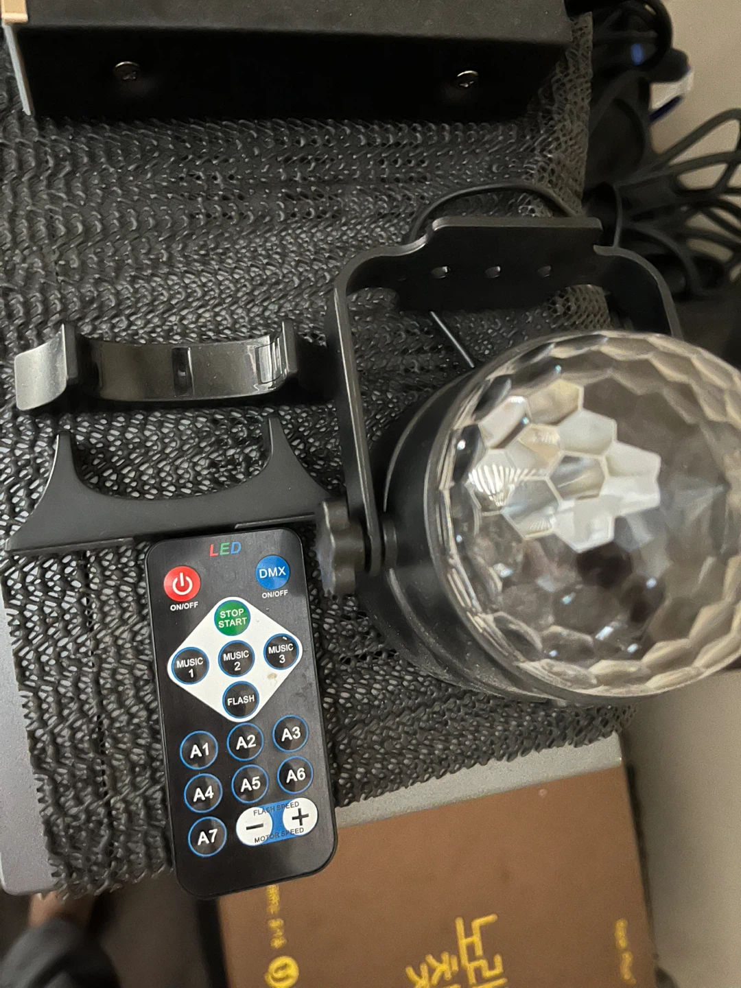 Karaoke Machine with Microphones and Disco Ball - photo 3