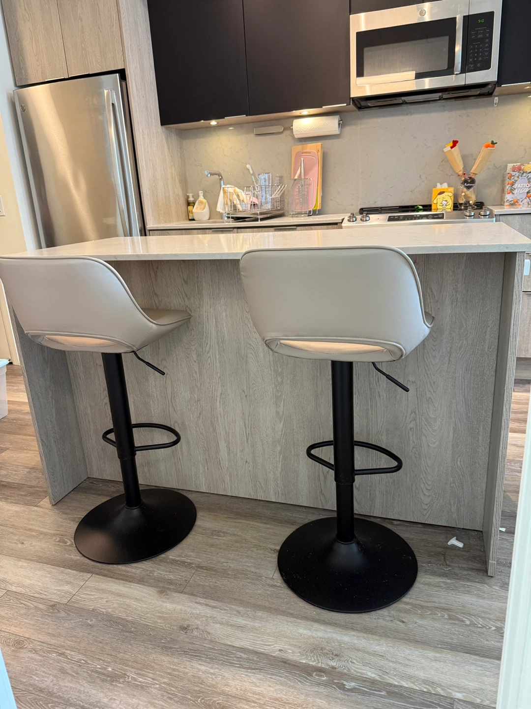 Vegan Leather Bar Stools - photo 3