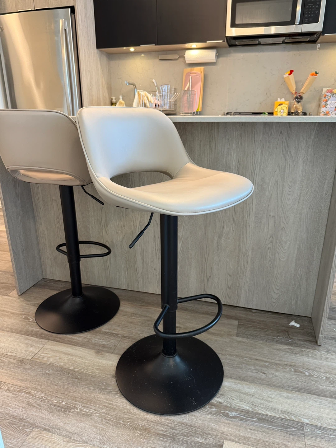 Vegan Leather Bar Stools - photo 5