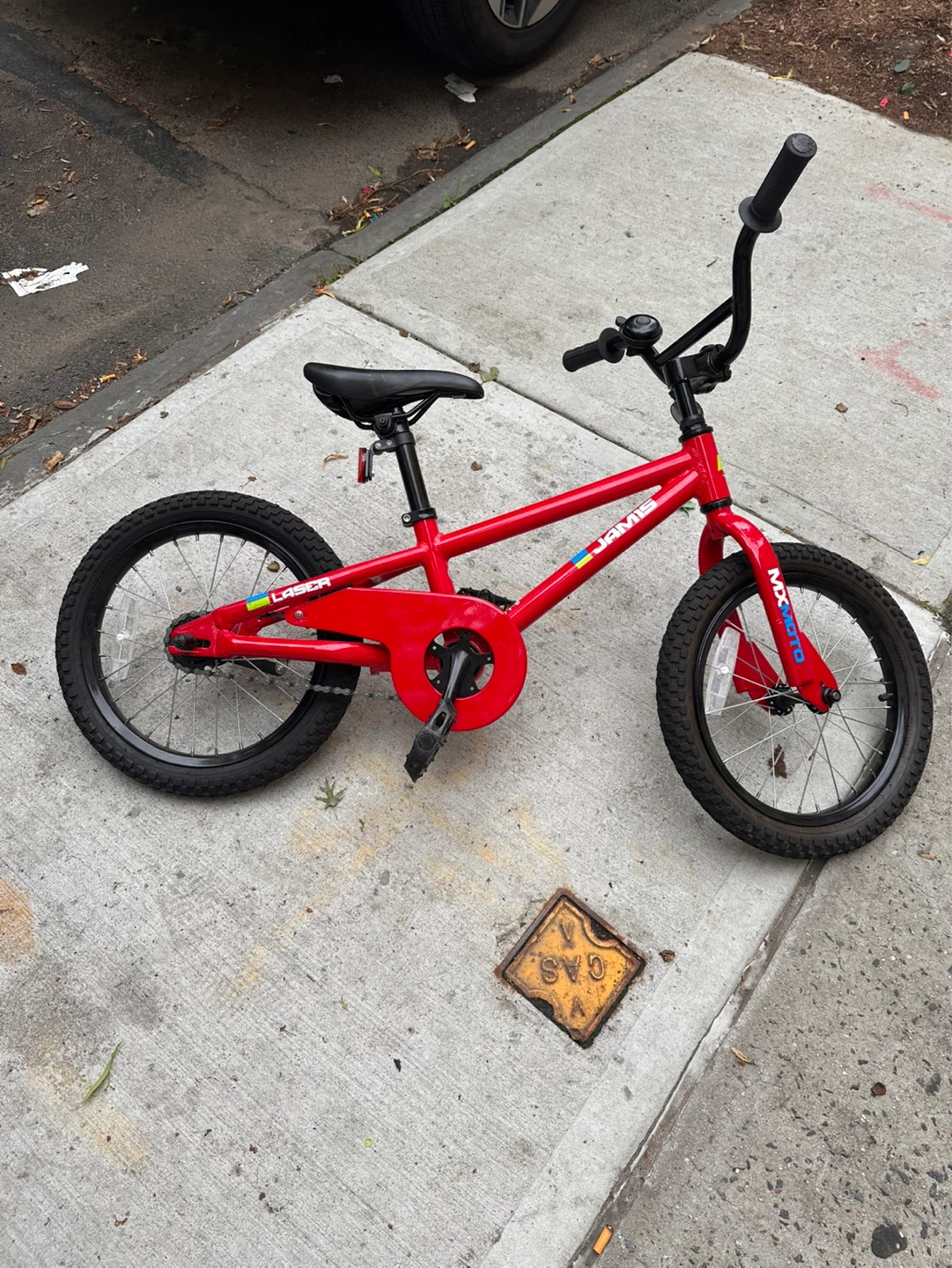 Red Jams MX Moto Laser Kids Bike