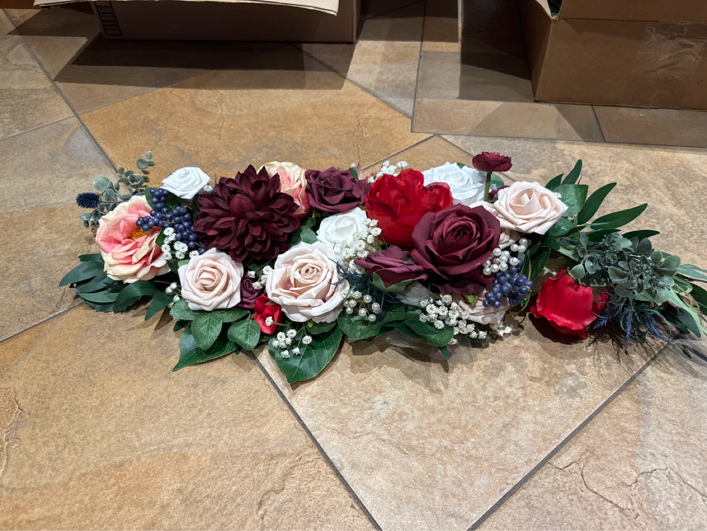 Artificial Flower Arrangement Swag - photo 2