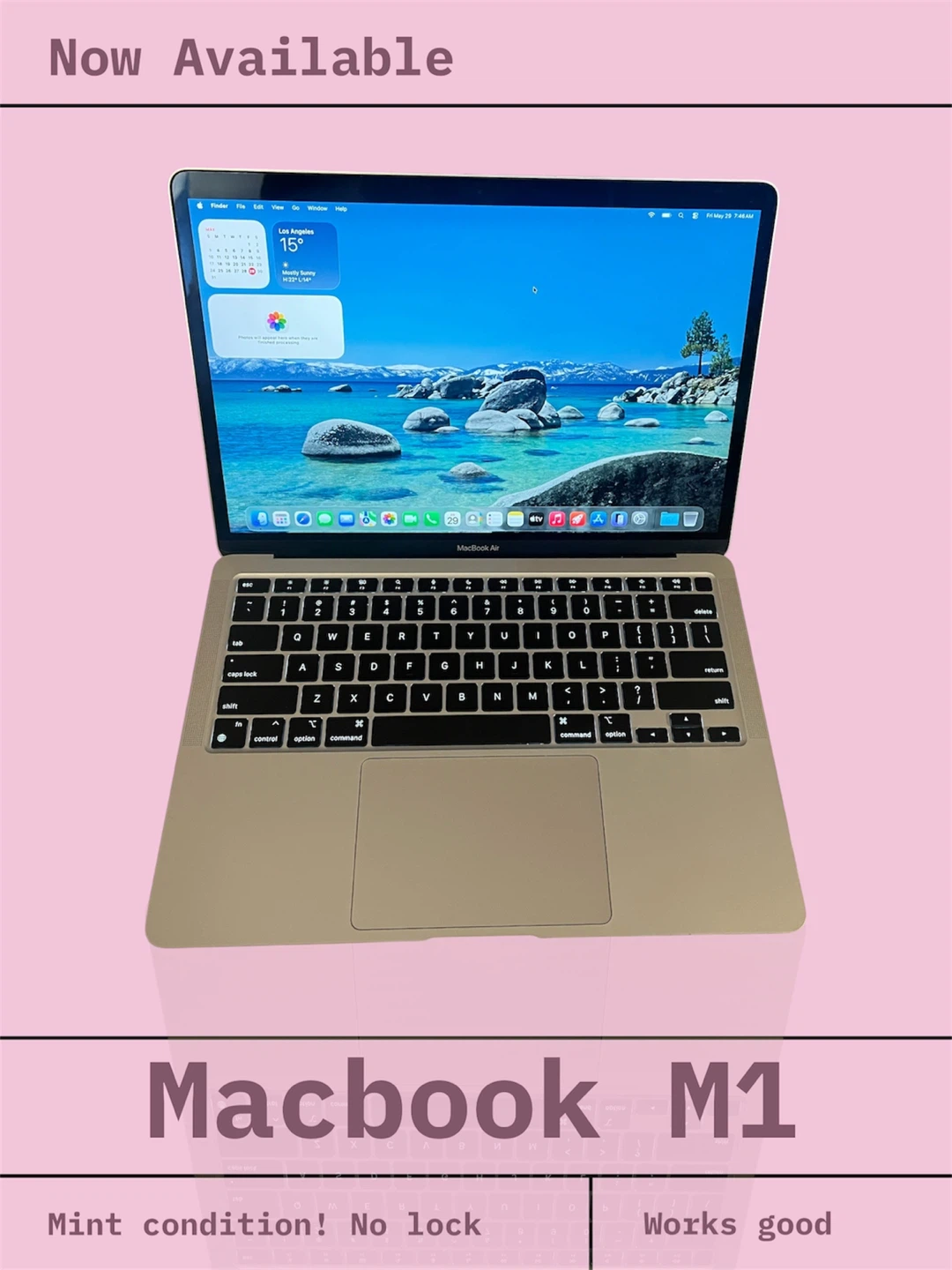 Mint Macbook M1 laptop computer