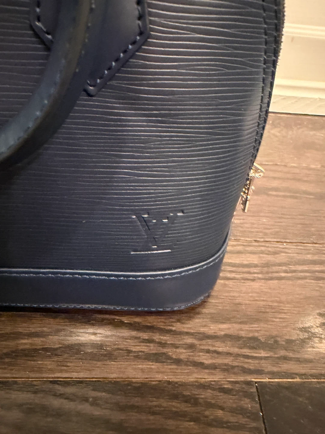 Navy Epi Leather Alma BB Handbag - photo 2