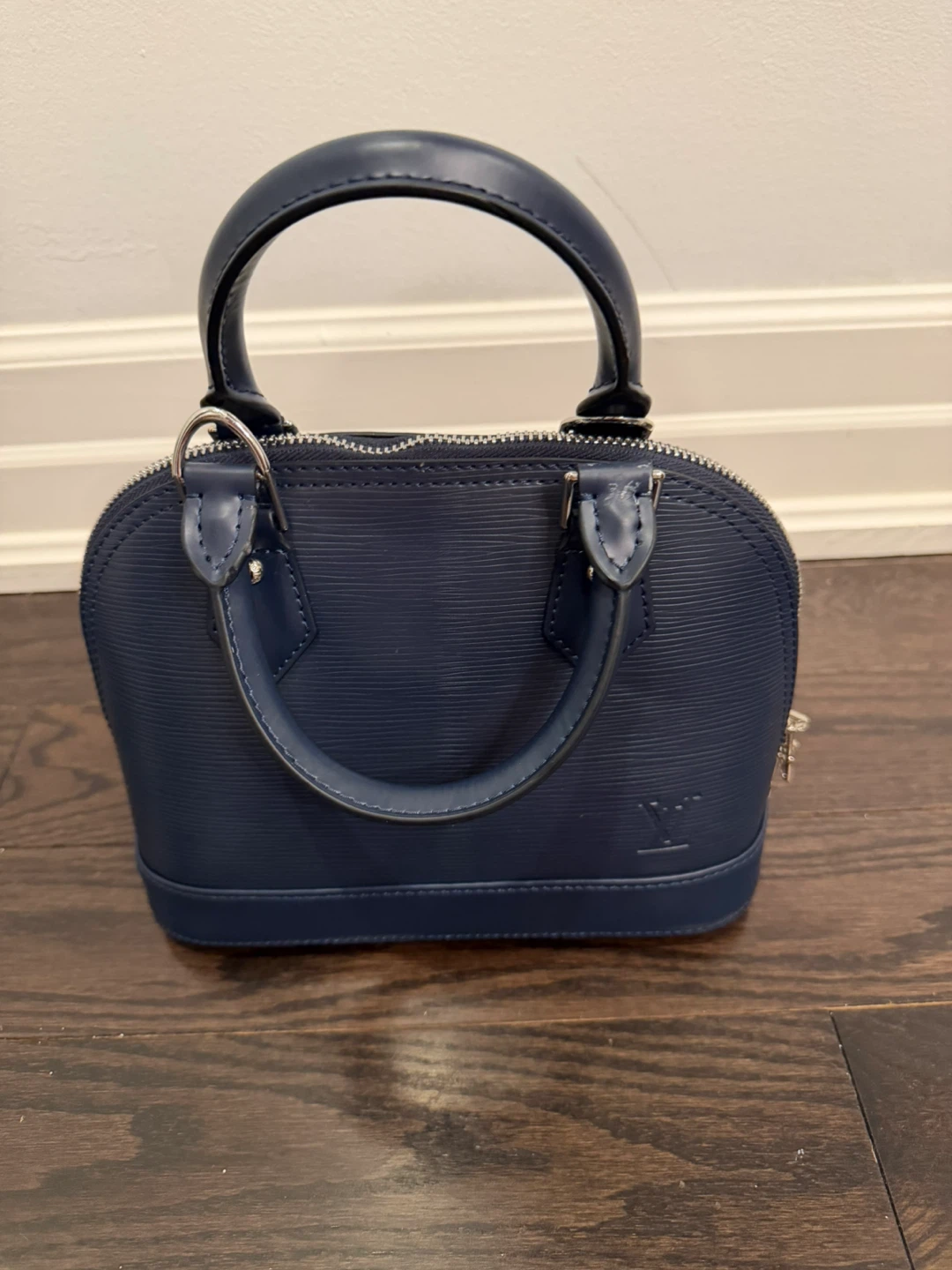 Navy Epi Leather Alma BB Handbag - photo 4