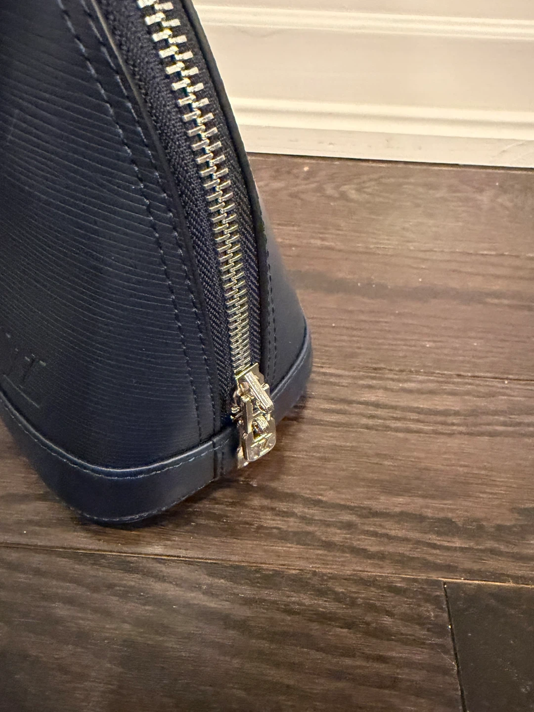 Navy Epi Leather Alma BB Handbag - photo 3