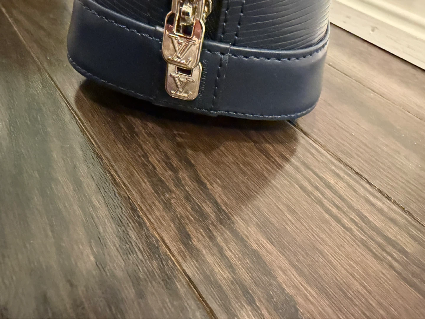 Navy Epi Leather Alma BB Handbag - photo 5