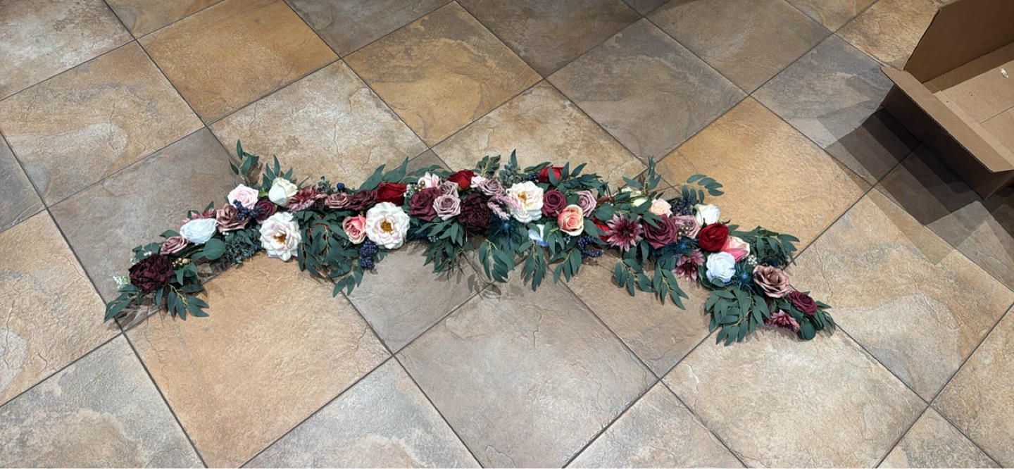 Artificial Floral Swag Garland 78 inches long