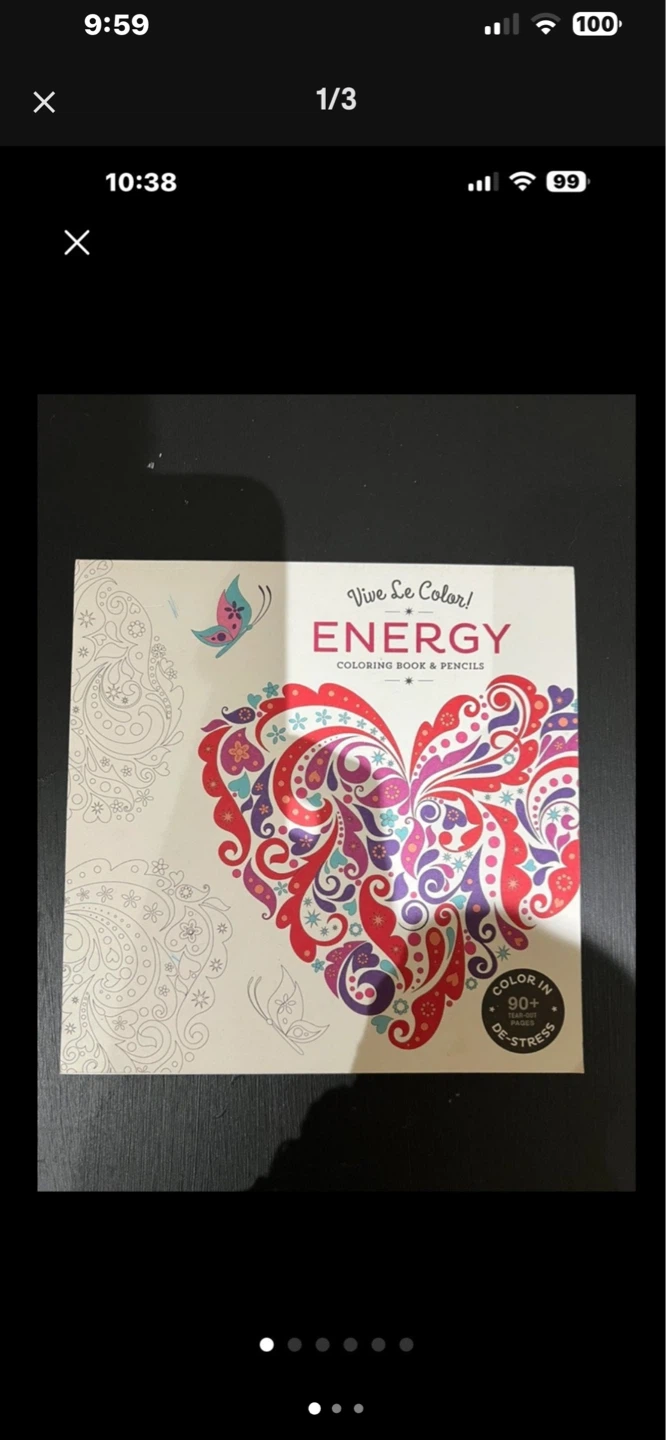 Vive Le Color! Energy Coloring Book & Pencils