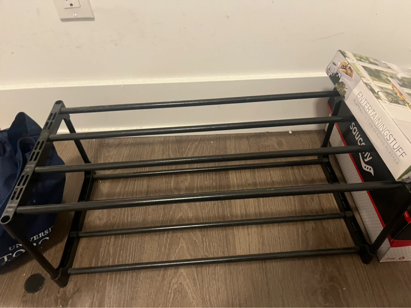 Black Metal Shoe Rack