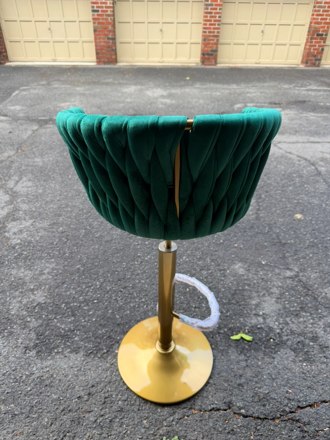 Emerald Velvet Bar Stools – Set of 2 - photo 4