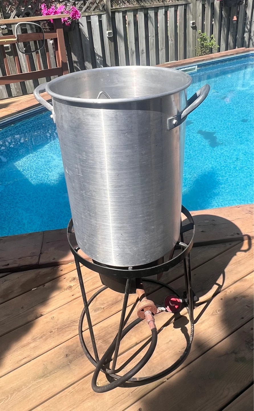 Large Aluminum Pot with Burner Stand and Thermometer - photo 3