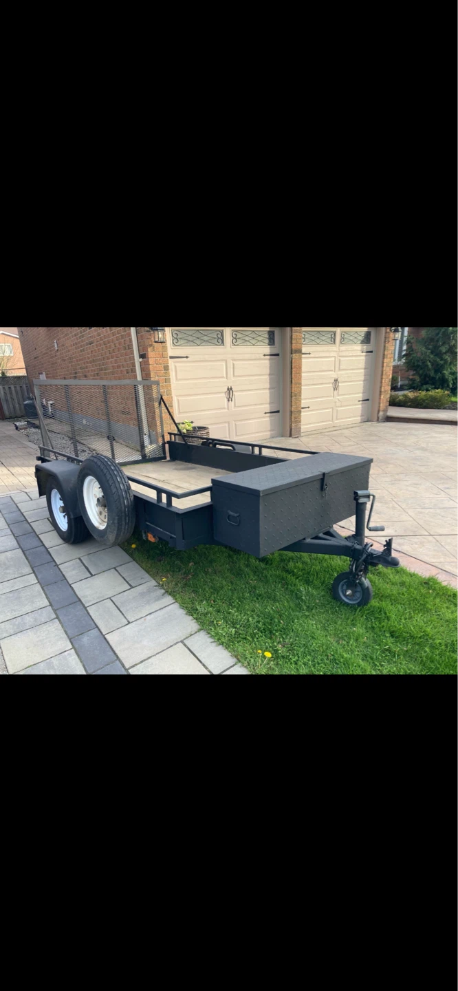 Utility Trailer with Tool Box