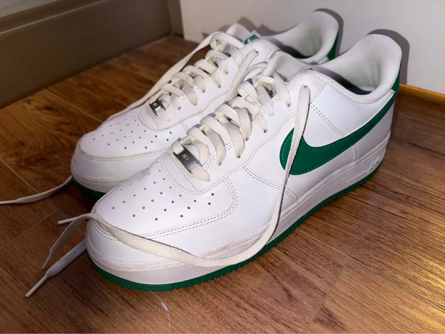 Nike Air Force 1 Low (White/Pine Green) - Size US 12 - photo 4