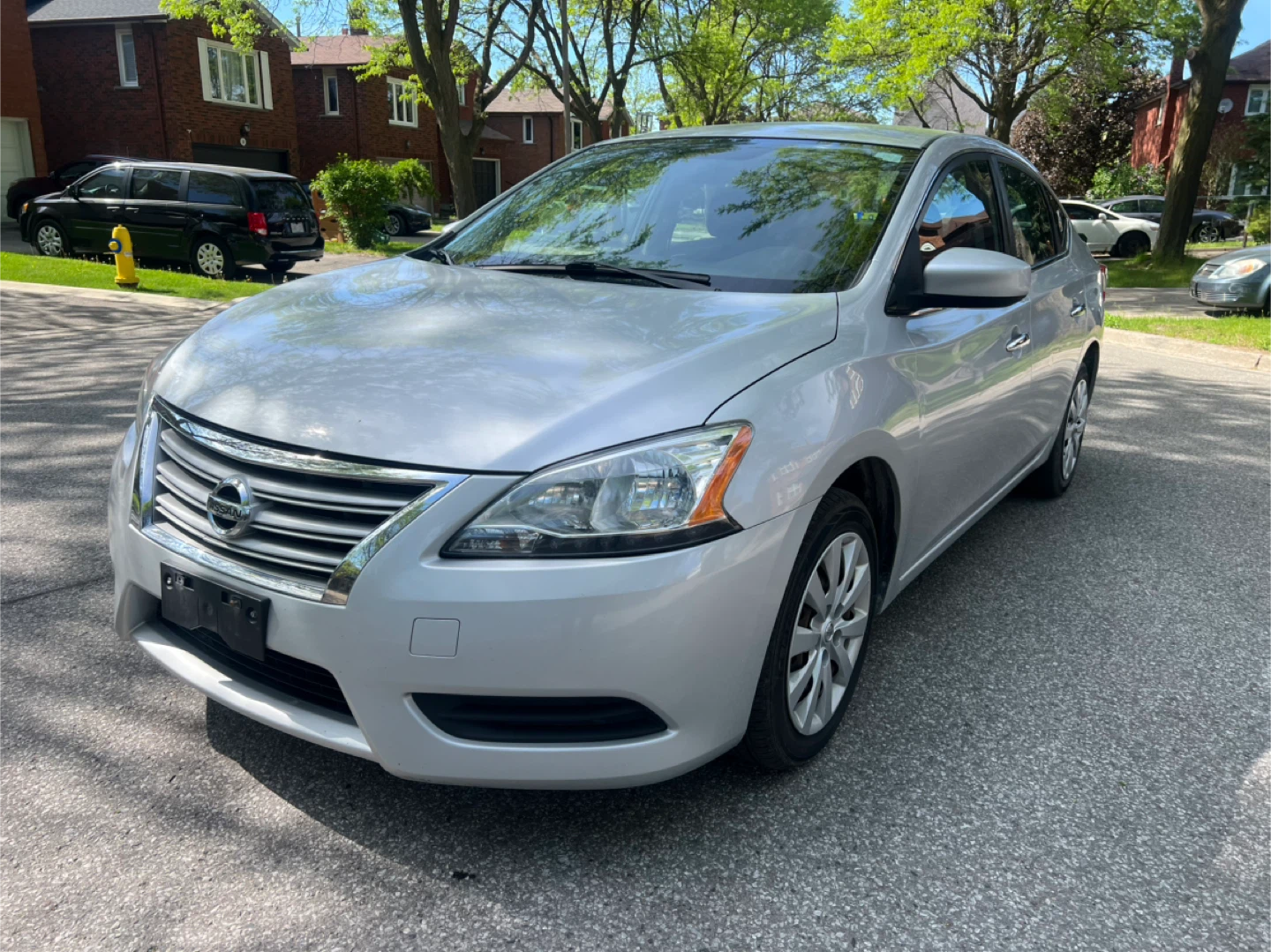 Silver Nissan Sentra Sedan