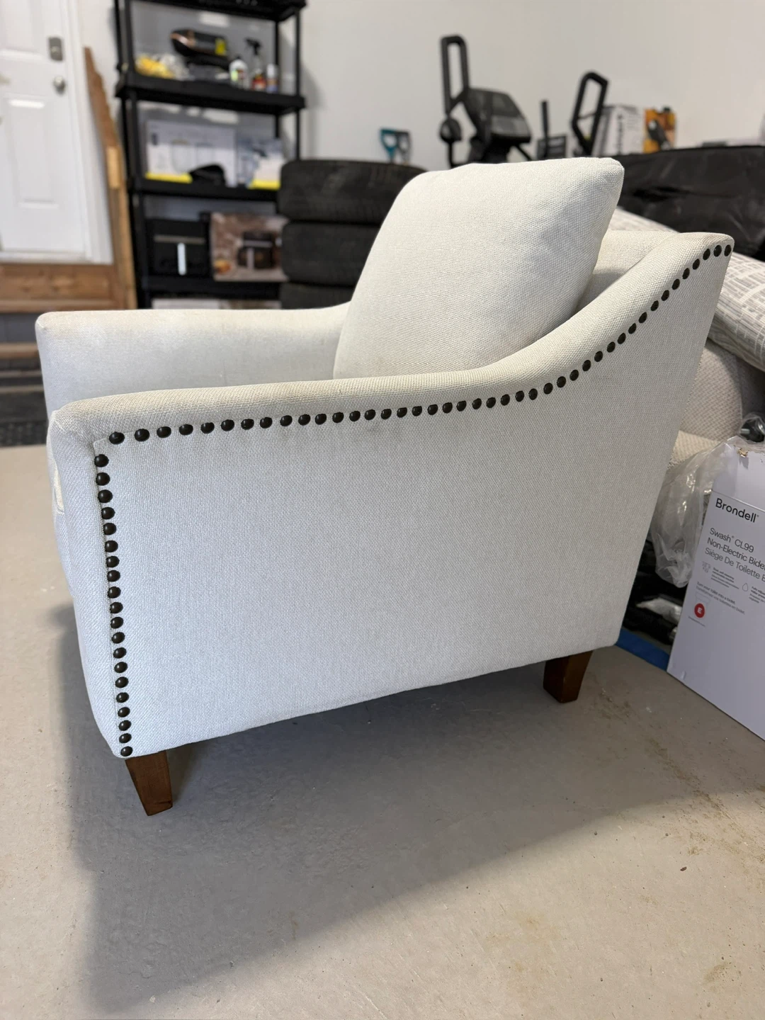White Premium Accent Chair from Costco