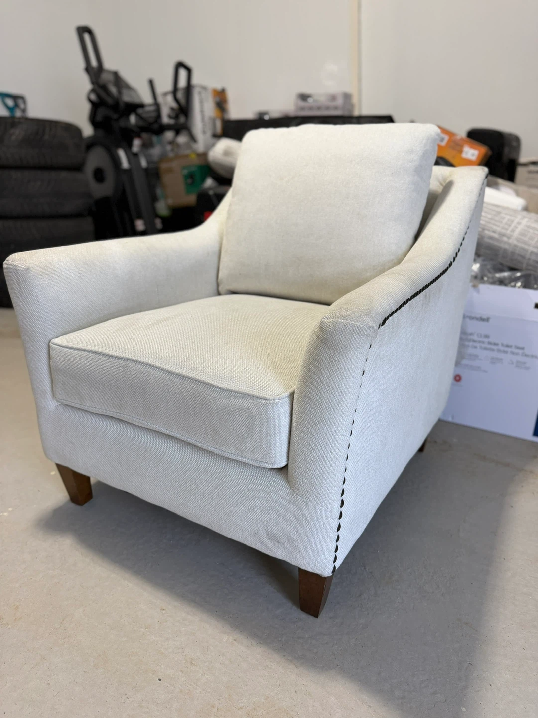 White Premium Accent Chair from Costco - photo 3