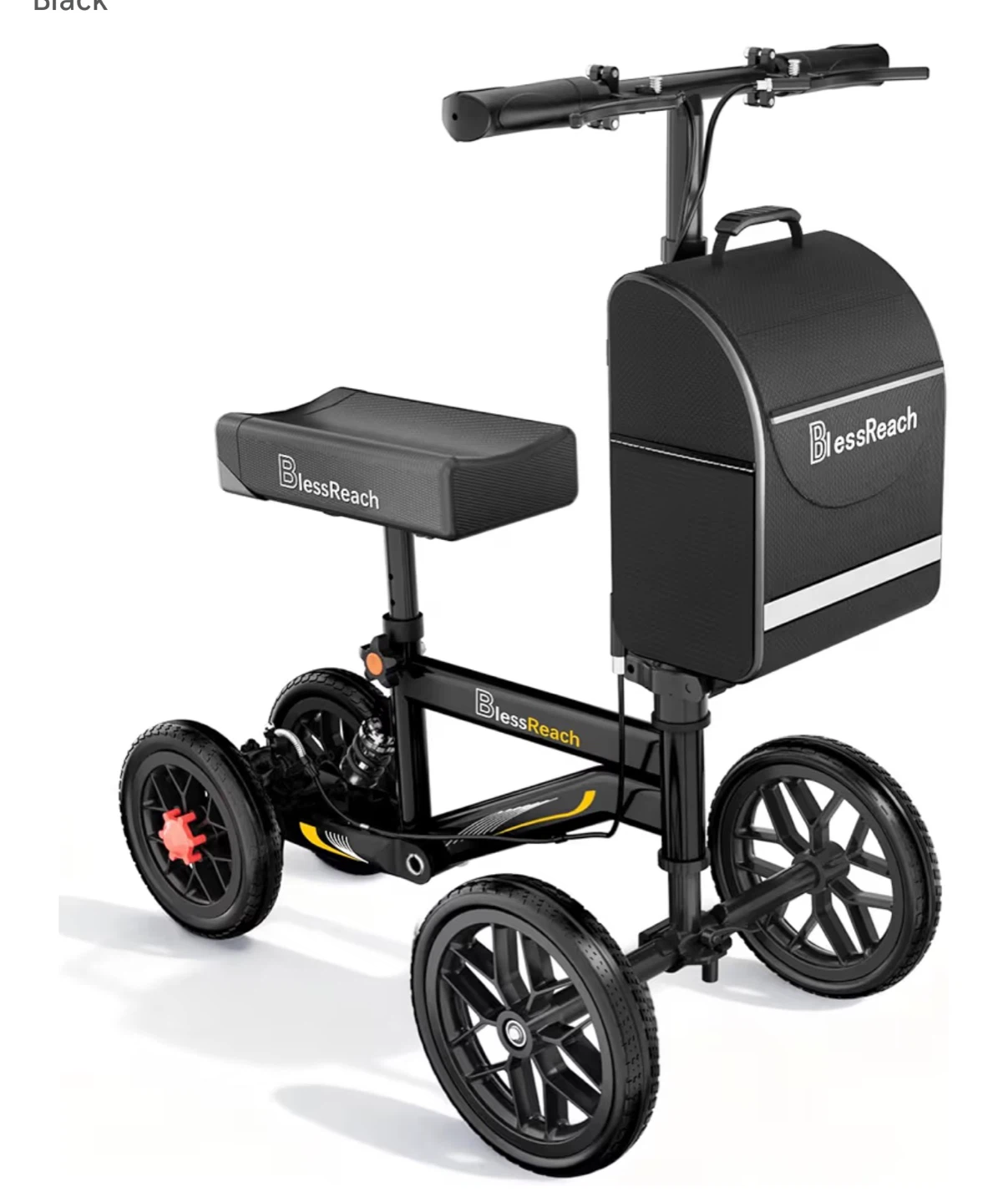 BlessReach Knee Scooter Walker with Bag K150