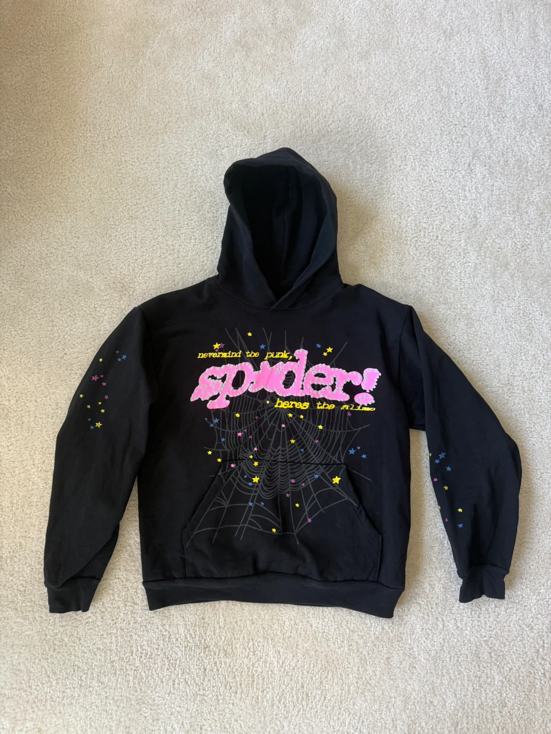 Sp5der P*NK V2 Hoodie (Large)