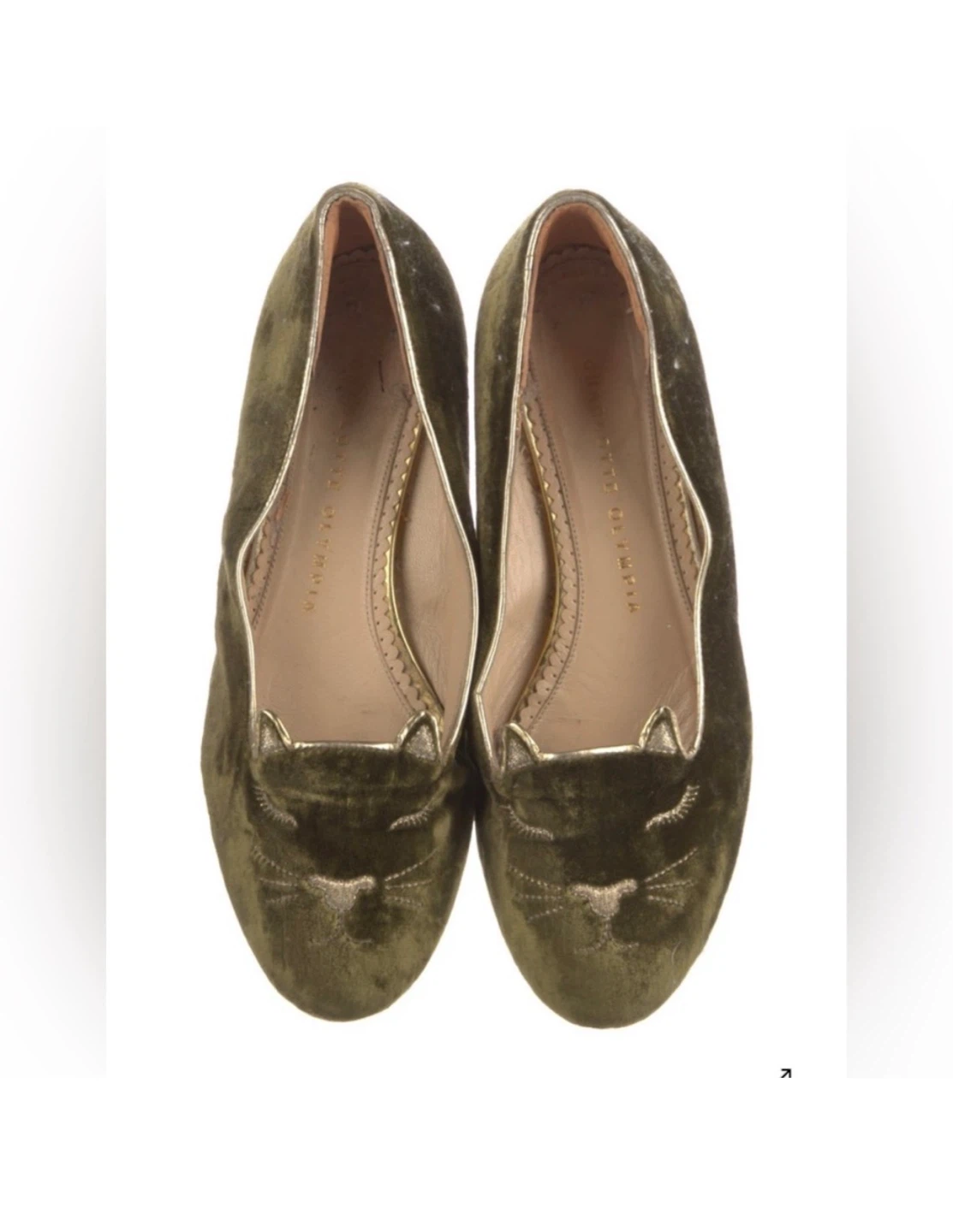 Charlotte Olympia Velvet ballet Flats - photo 4