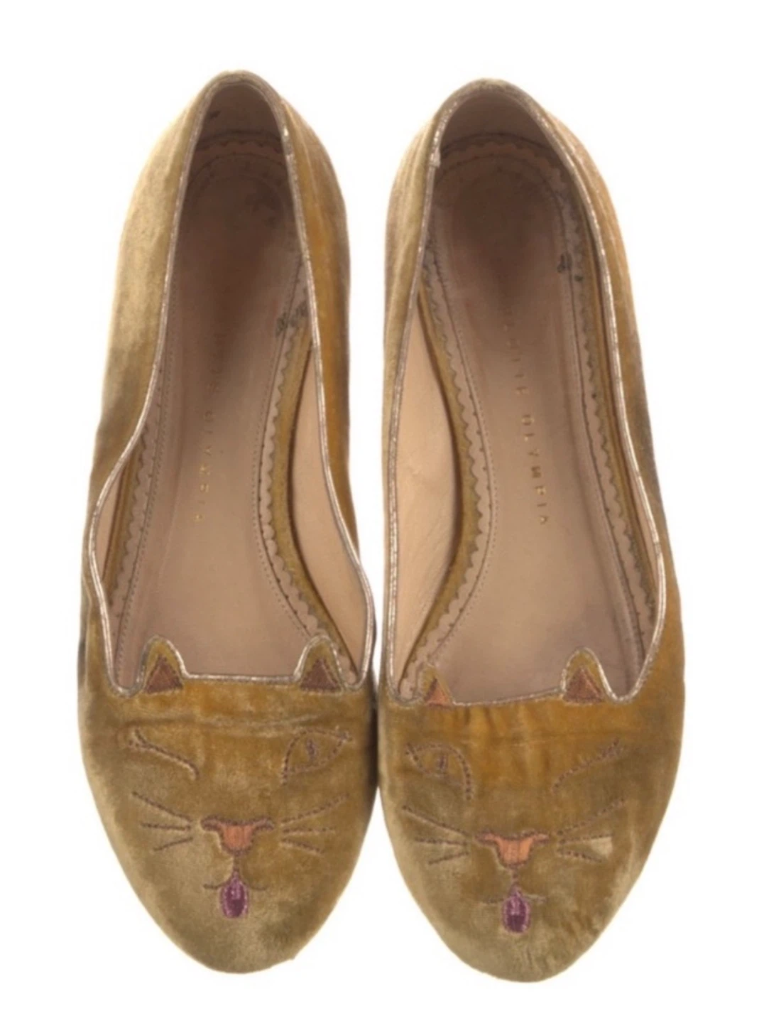 Charlotte Olympia Velvet ballet Flats - photo 2