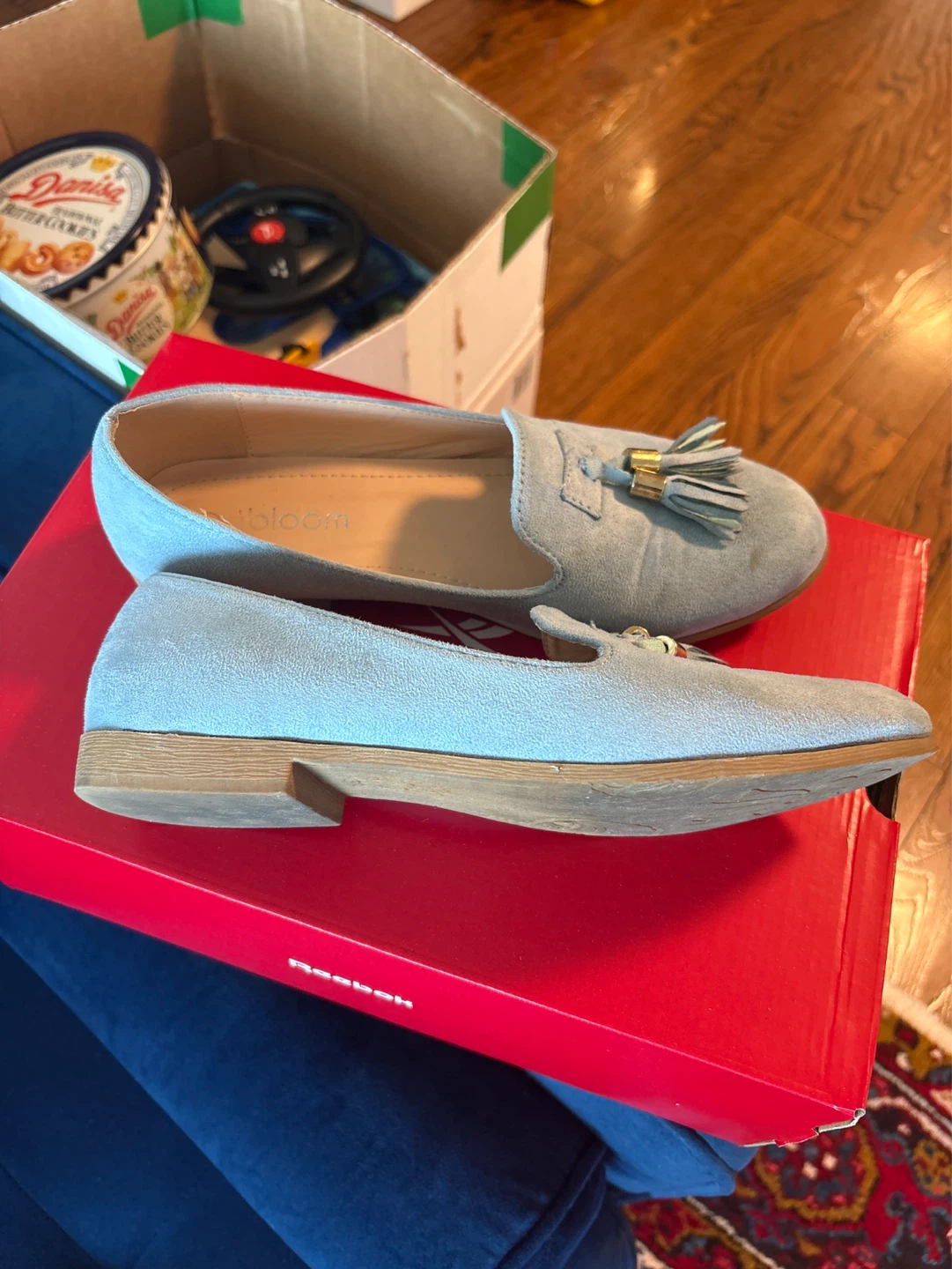 Loafers - Light Blue Suede - photo 3