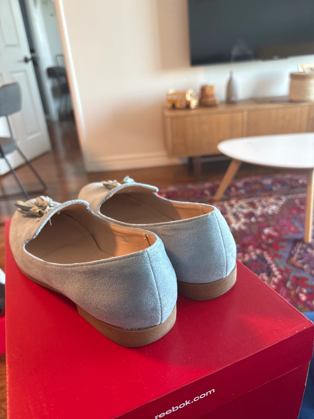 Loafers - Light Blue Suede - photo 2