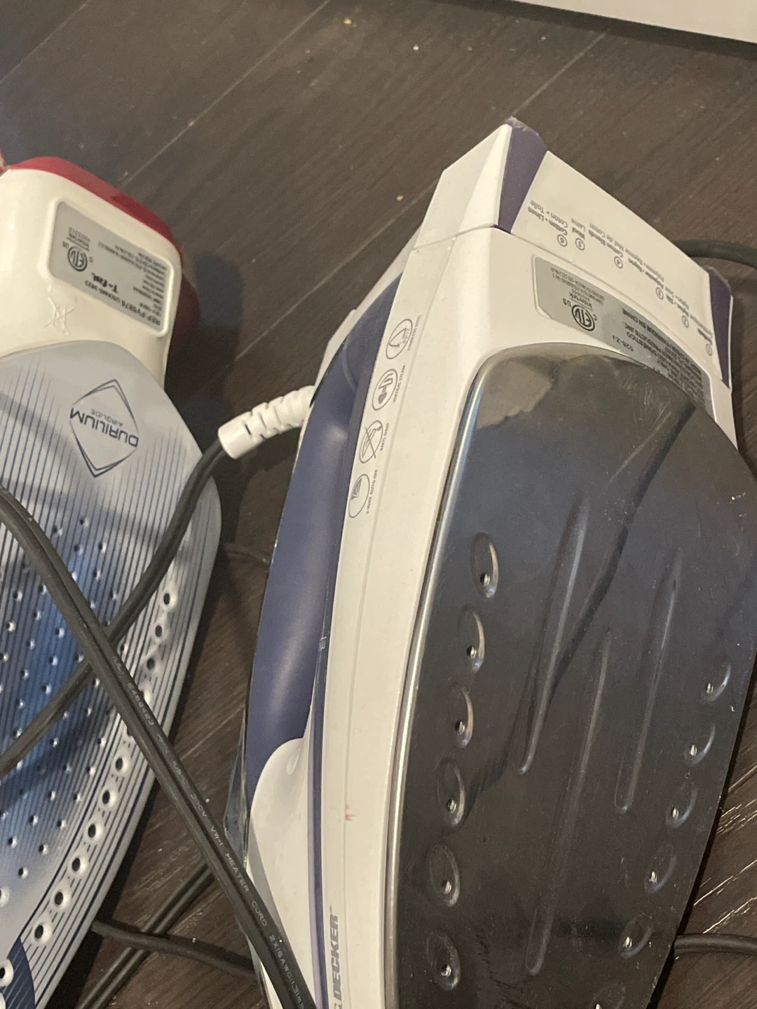 2 irons, Black & Decker, T-fal Irons - photo 2