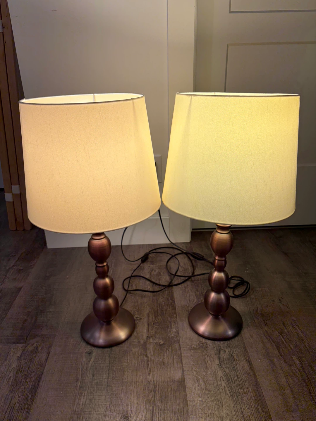 pair of table lamps