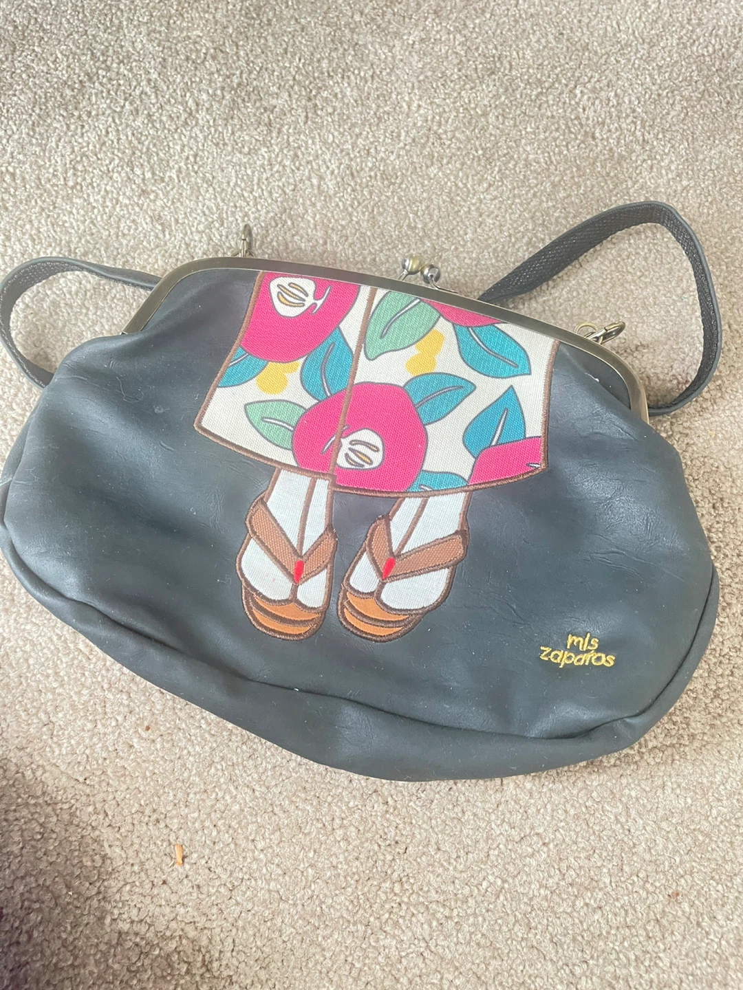 Mis Zapatos Embroidered Clutch Purse