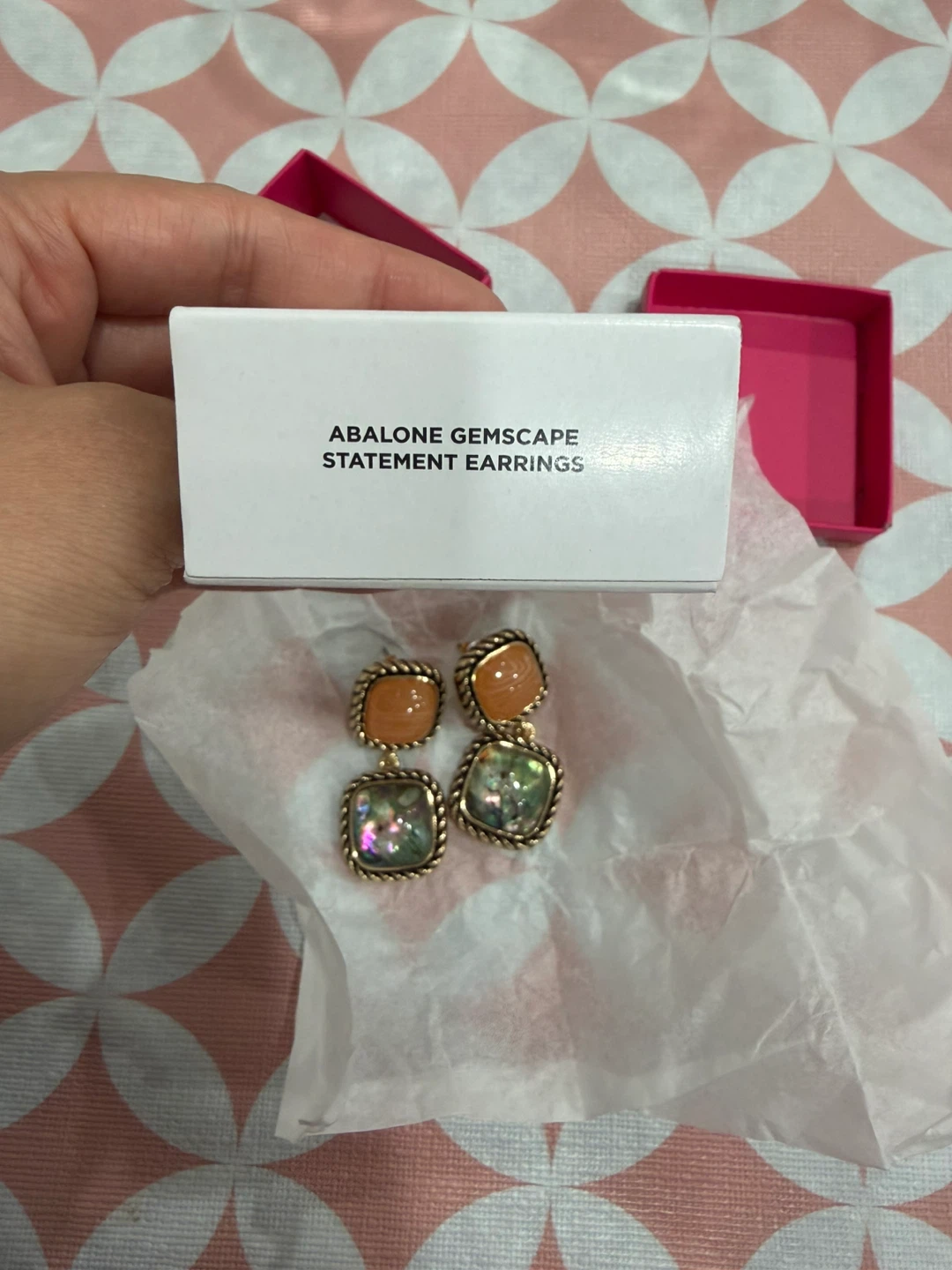 Abalone Gemscape Statement Earrings - photo 2
