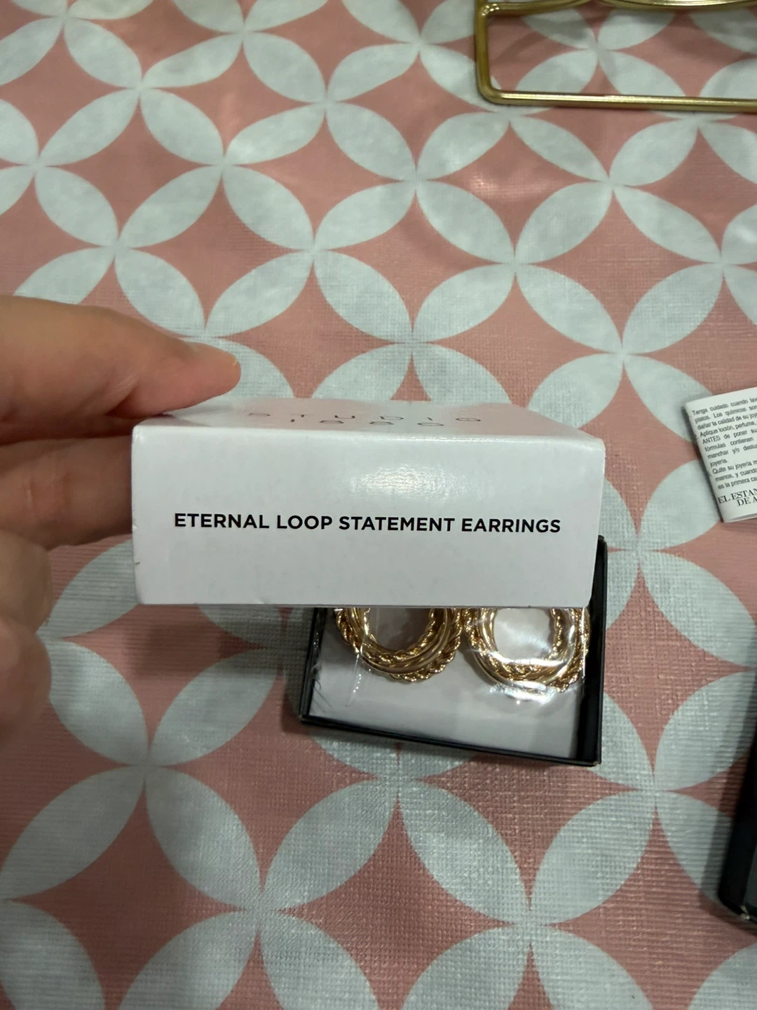 Eternal Loop Statement Earrings - Gold Tone - photo 2
