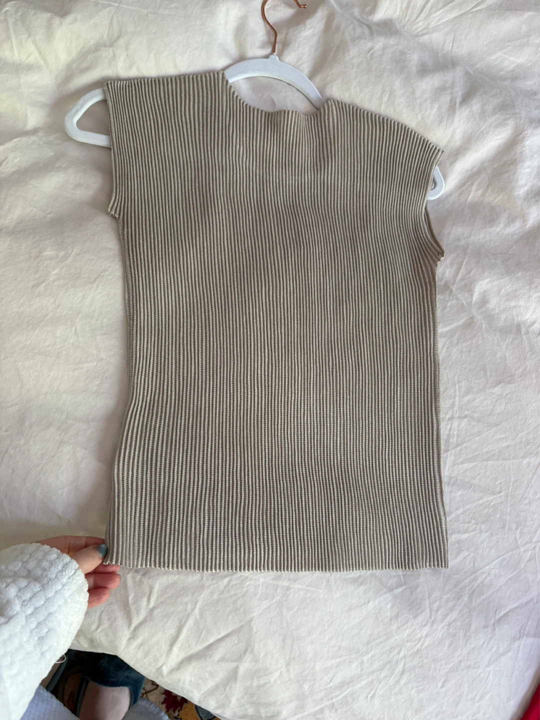 Sequin Striped Sleeveless Top - photo 4