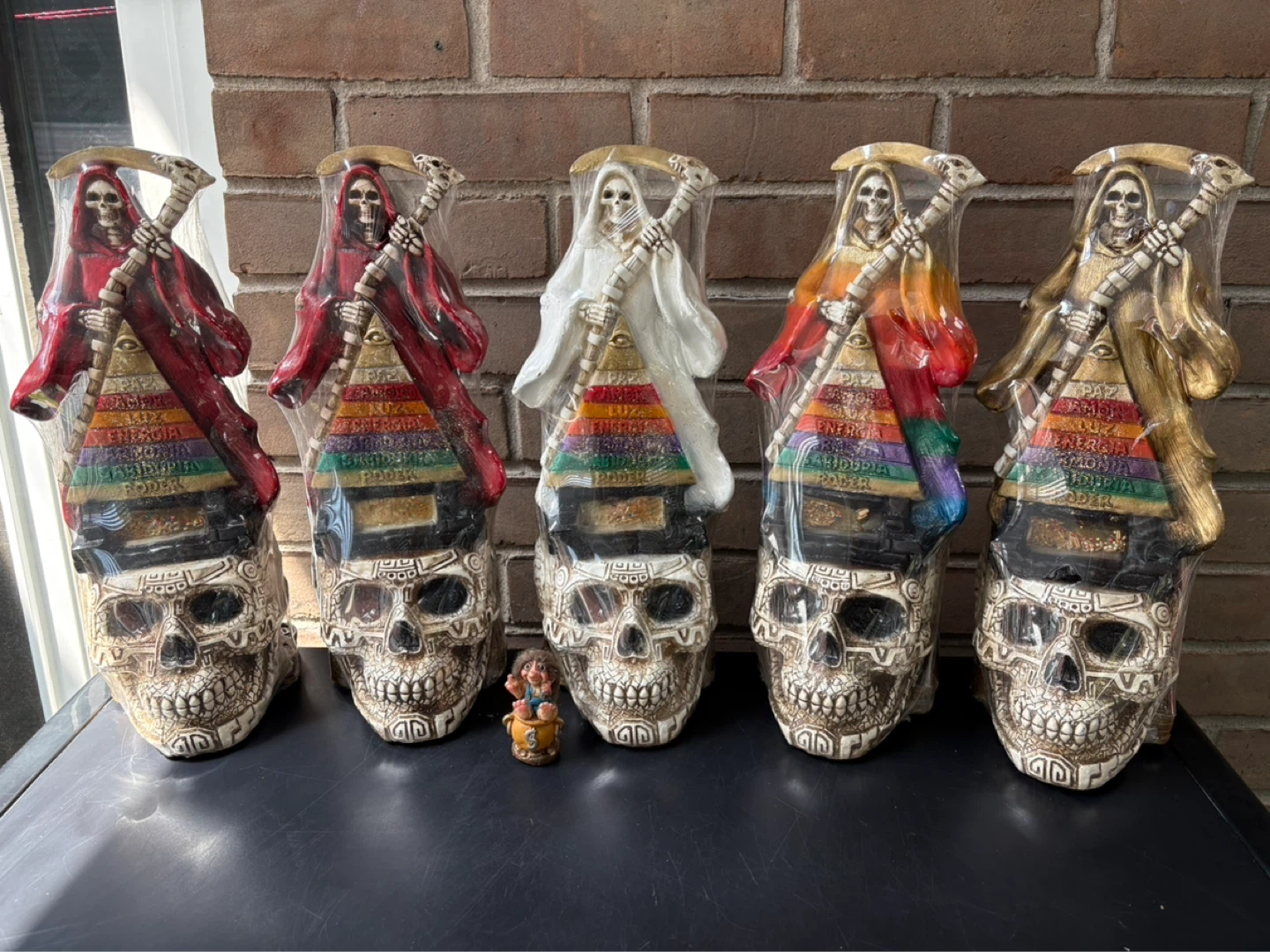 Collection of Santa Muerte Statues