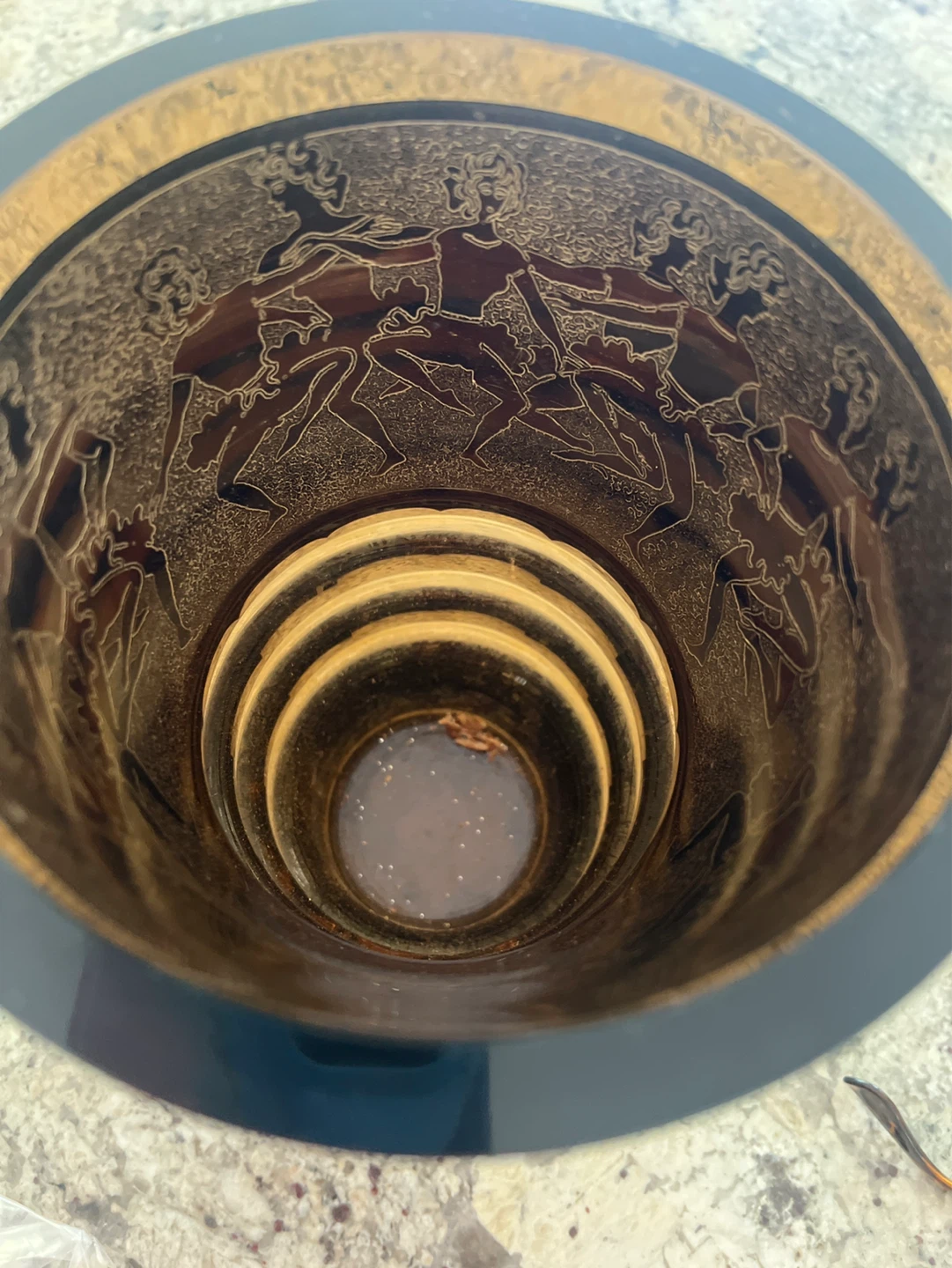 Vintage Gold Etched vase ! - photo 2