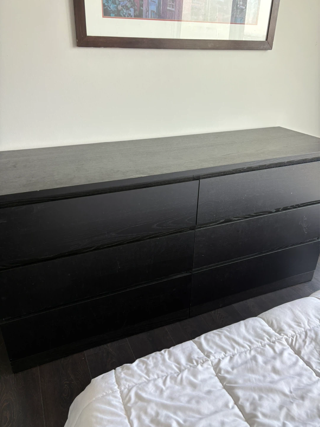 Black IKEA Storklinta Dresser with 6 Drawers - photo 4