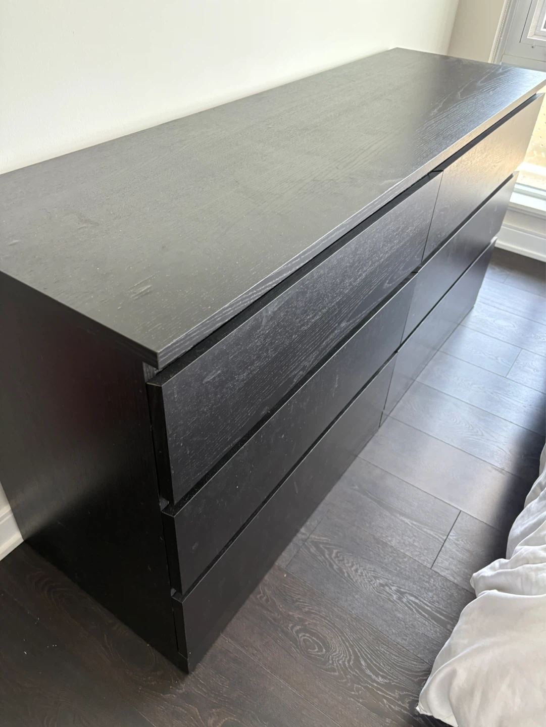 Black IKEA Storklinta Dresser with 6 Drawers - photo 2