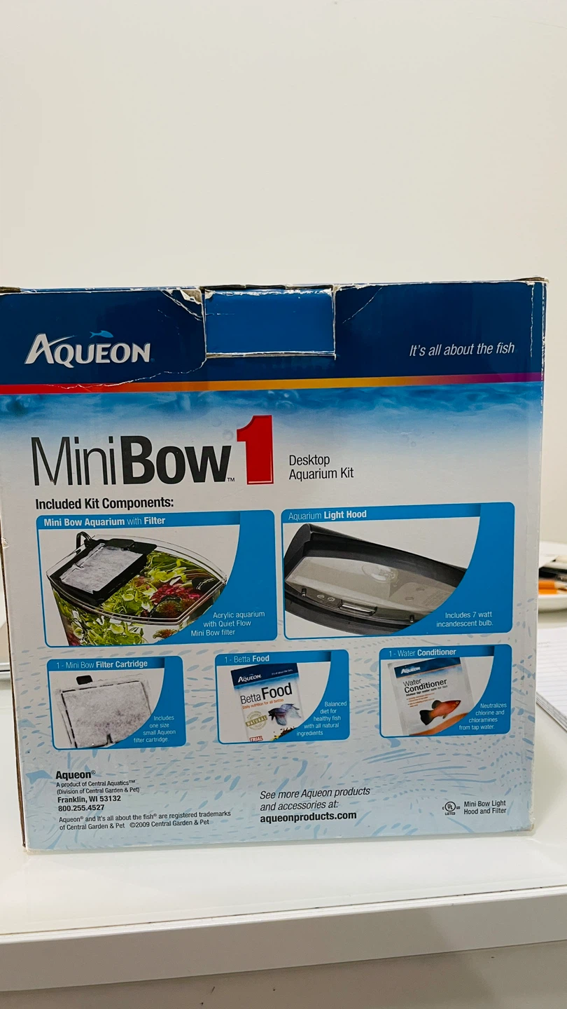 Aqueon MiniBow 1 Desktop Aquarium Kit - photo 2