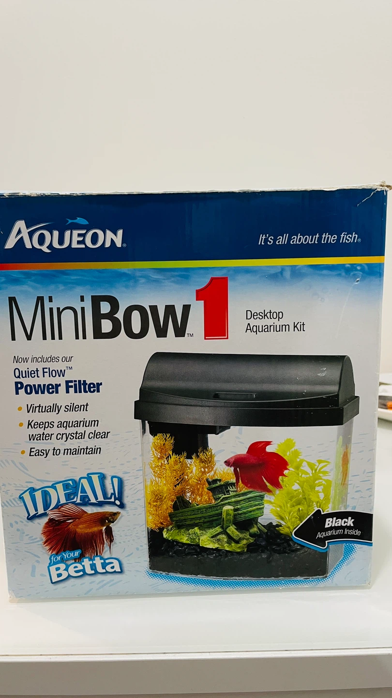 Aqueon MiniBow 1 Desktop Aquarium Kit