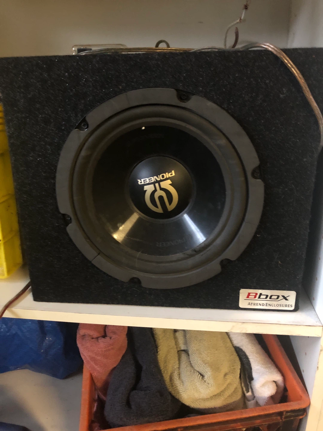 Pioneer Subwoofer with Soundstage Amp and Fuse Holder