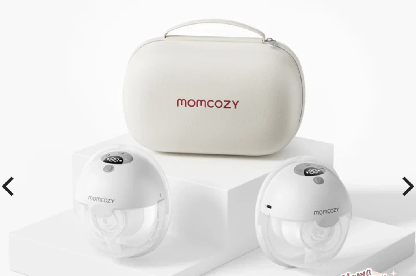 Momcozy M5 Smart Wearable Breast Pump with Case