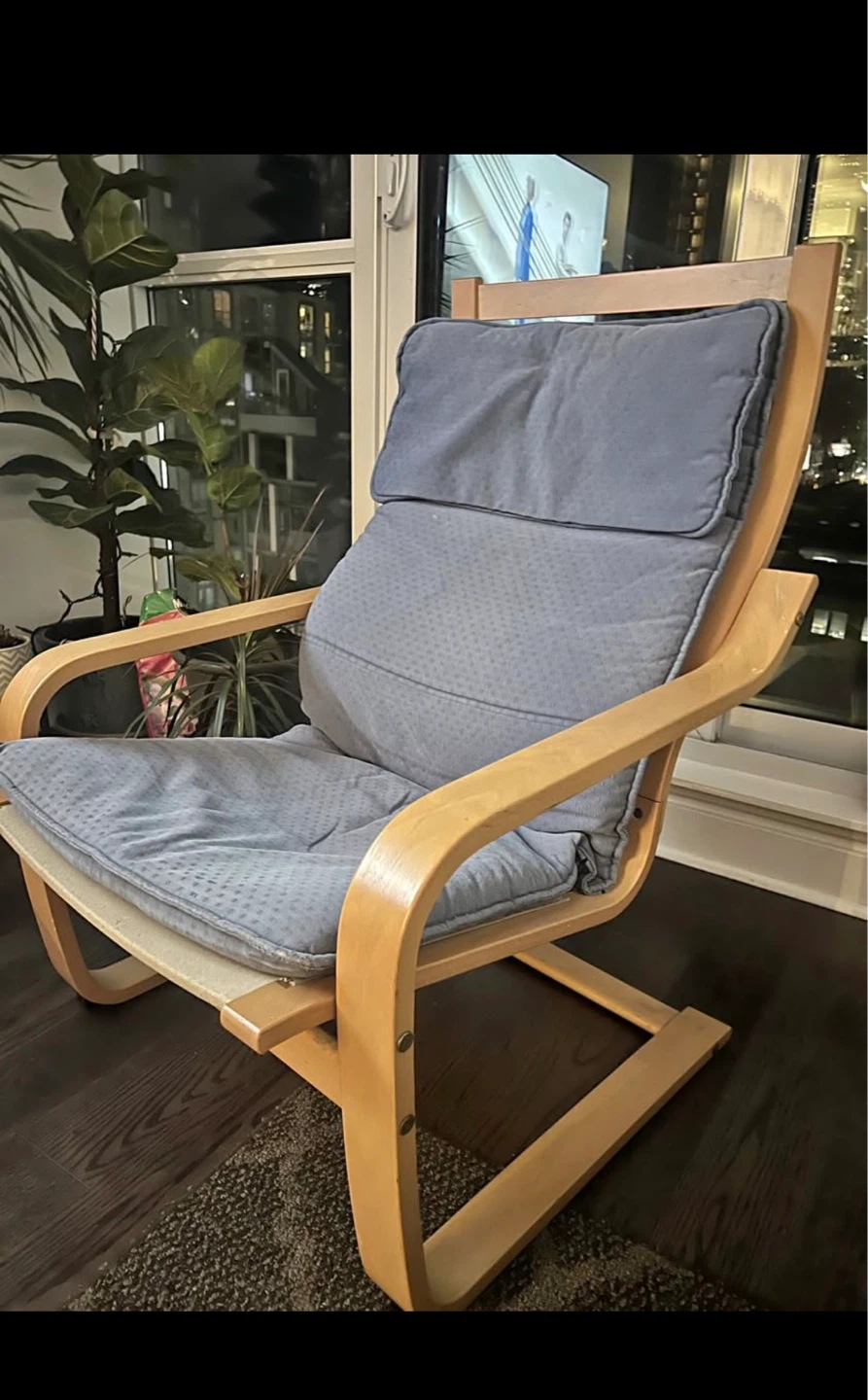 IKEA POÄNG Armchair with Cushion - photo 2